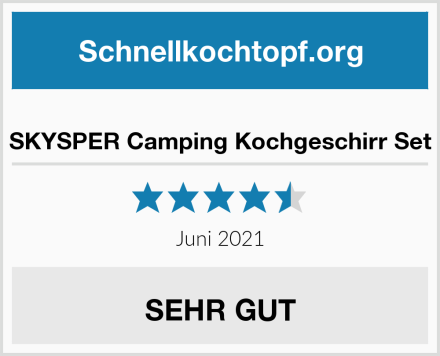  SKYSPER Camping Kochgeschirr Set Test