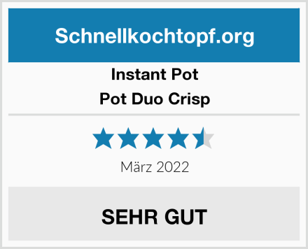 Instant Pot Pot Duo Crisp Test