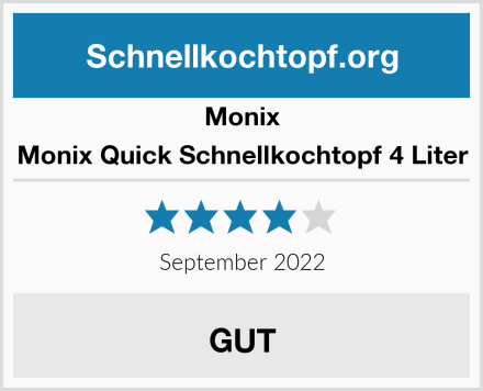 Monix Monix Quick Schnellkochtopf 4 Liter Test