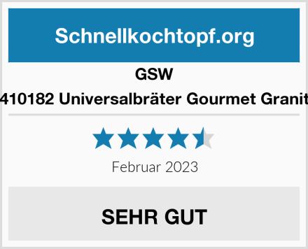 GSW 410182 Universalbräter Gourmet Granit Test