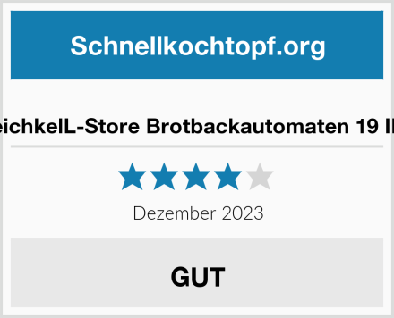  HeichkelL-Store Brotbackautomaten 19 IN 1 Test
