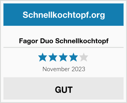  Fagor Duo Schnellkochtopf Test
